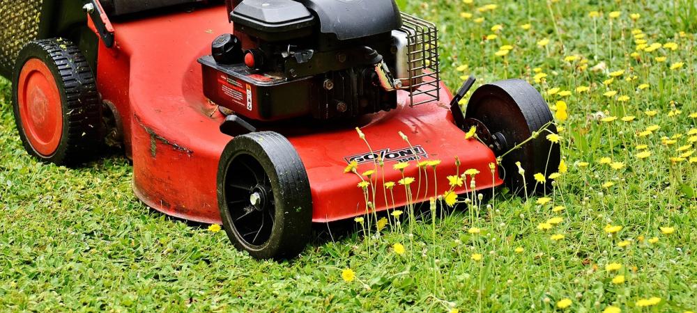 Red Lawn Mower