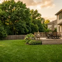 clean backyard