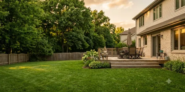 clean backyard